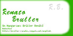 renato bruller business card